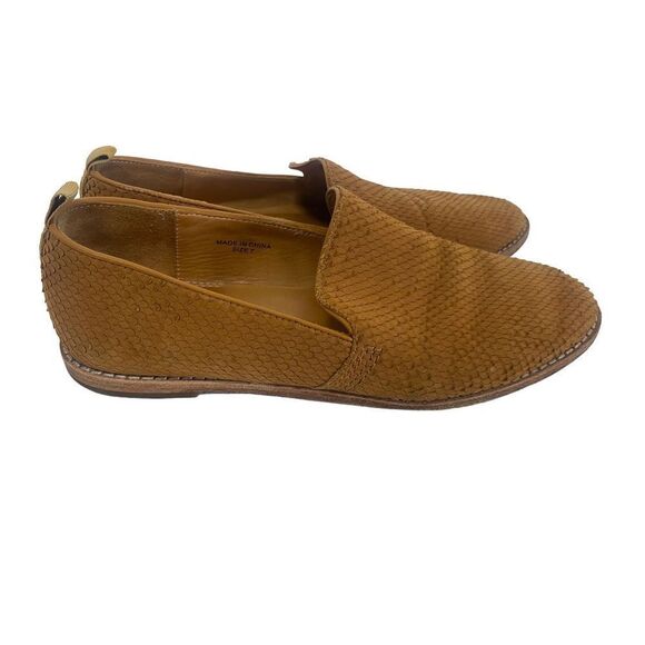 Bill Blass Anthropologie Snake Skin Sutton Loafers - Picture 4 of 11